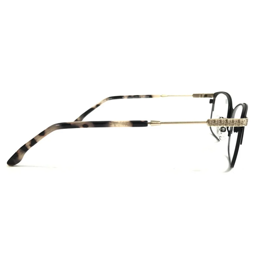 BCBGMAXAZRIA Eyeglasses Frames ANITA BLACK Matte Satin Tortoise 52-16-130